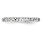 14k White Gold 1/4 carat Lab Grown Diamond VS/SI+ G+ Complete Wedding Band