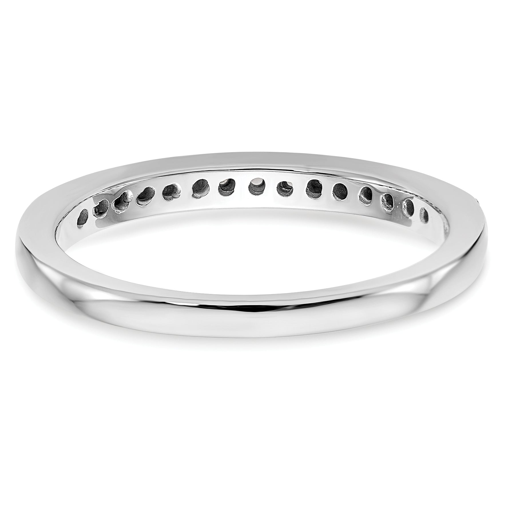 14k White Gold 1/4 carat Lab Grown Diamond VS/SI+ G+ Complete Wedding Band