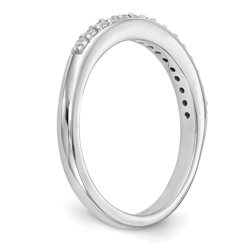 14k White Gold 1/4 carat Lab Grown Diamond VS/SI+ G+ Complete Wedding Band