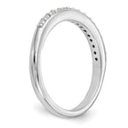 14k White Gold 1/4 carat Lab Grown Diamond VS/SI+ G+ Complete Wedding Band