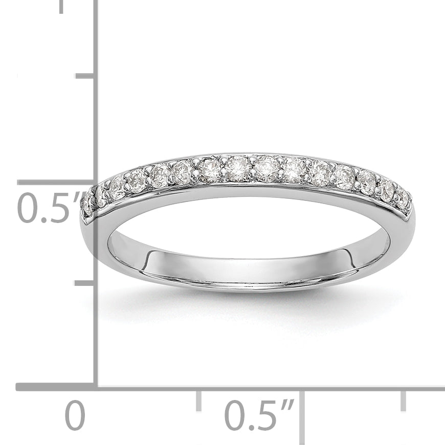 14k White Gold 1/4 carat Lab Grown Diamond VS/SI+ G+ Complete Wedding Band
