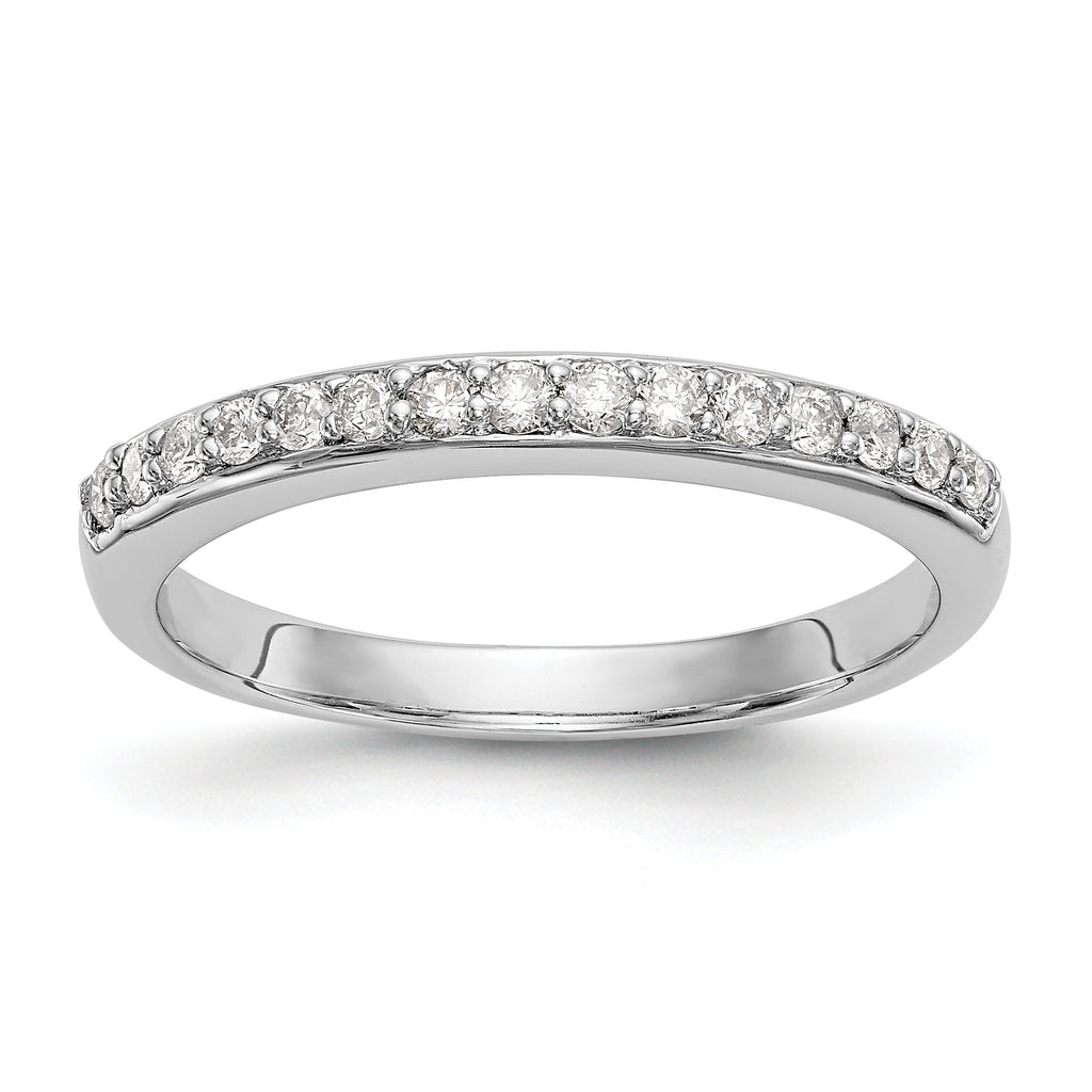14k White Gold 1/4 carat Lab Grown Diamond VS/SI+ G+ Complete Wedding Band