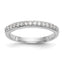 14k White Gold 1/4 carat Lab Grown Diamond VS/SI+ G+ Complete Wedding Band