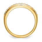 14k 1/4 carat Lab Grown Diamond VS/SI+ G+ Complete Wedding Band