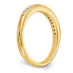 14k 1/4 carat Lab Grown Diamond VS/SI+ G+ Complete Wedding Band