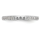 14k White Gold 1/4 carat Lab Grown Diamond VS/SI+ G+ Semi Mount Peg Set Engagement Ring