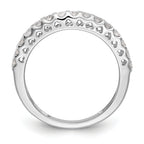 14k White Gold 1/2 carat Lab Grown Diamond VS/SI+ G+ Complete Wedding Band