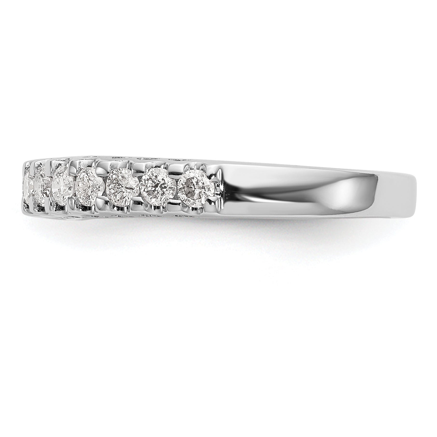 14k White Gold 1/2 carat Lab Grown Diamond VS/SI+ G+ Complete Wedding Band