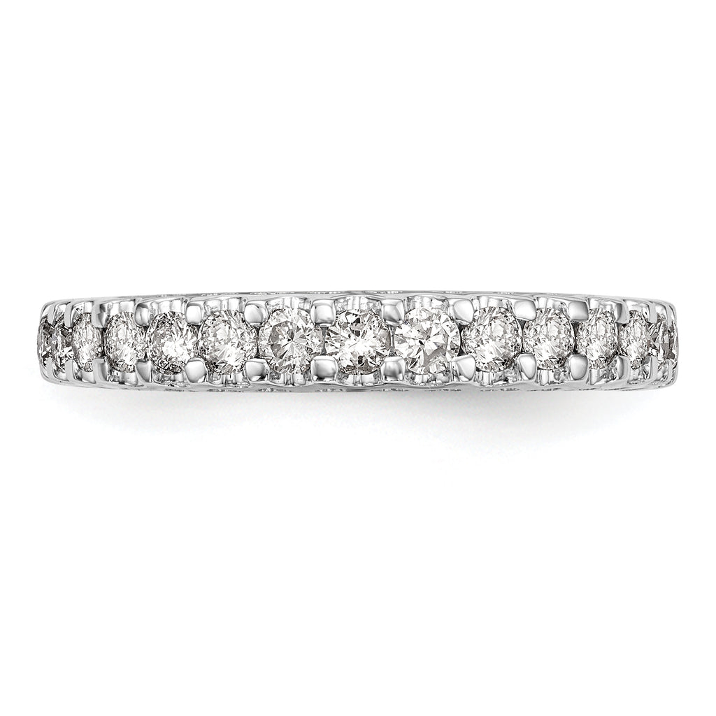 14k White Gold 1/2 carat Lab Grown Diamond VS/SI+ G+ Complete Wedding Band
