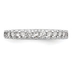 14k White Gold 1/2 carat Lab Grown Diamond VS/SI+ G+ Complete Wedding Band