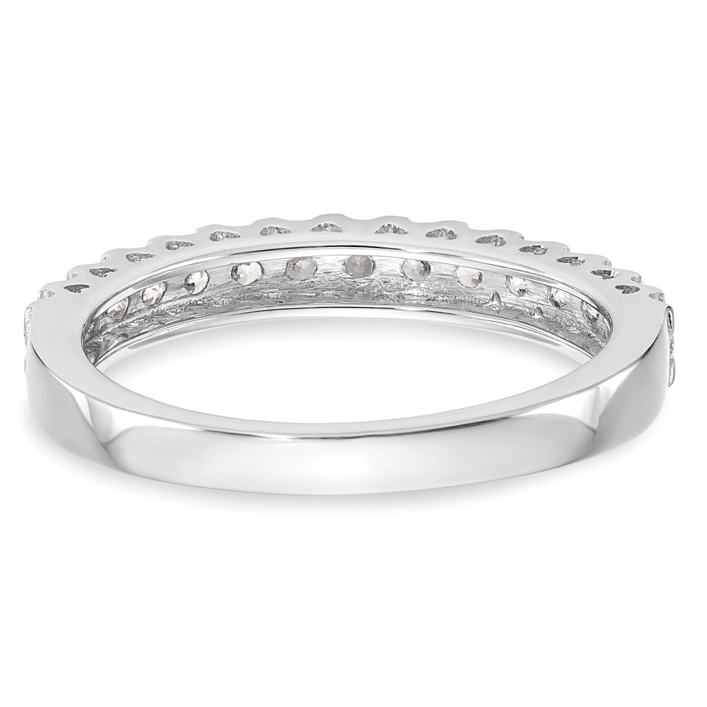 14k White Gold 1/2 carat Lab Grown Diamond VS/SI+ G+ Complete Wedding Band