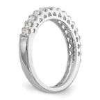 14k White Gold 1/2 carat Lab Grown Diamond VS/SI+ G+ Complete Wedding Band