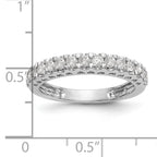 14k White Gold 1/2 carat Lab Grown Diamond VS/SI+ G+ Complete Wedding Band