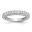 14k White Gold 1/2 carat Lab Grown Diamond VS/SI+ G+ Complete Wedding Band