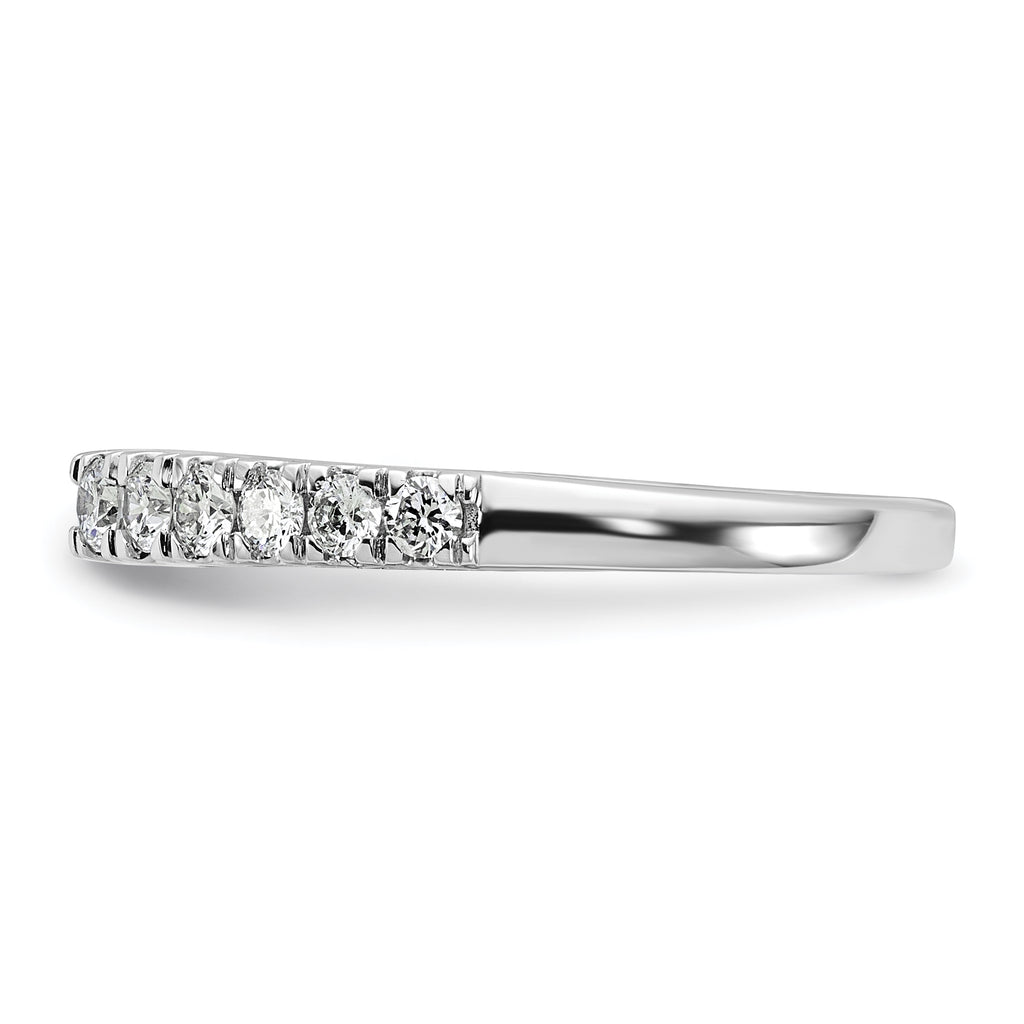 14k White Gold 1/2 carat Lab Grown Diamond VS/SI+ G+ Semi Mount Peg Set Engagement Ring