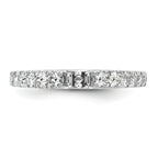 14k White Gold 1/2 carat Lab Grown Diamond VS/SI+ G+ Semi Mount Peg Set Engagement Ring