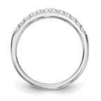 14k White Gold 1/3 carat Lab Grown Diamond VS/SI+ G+ Complete Wedding Band