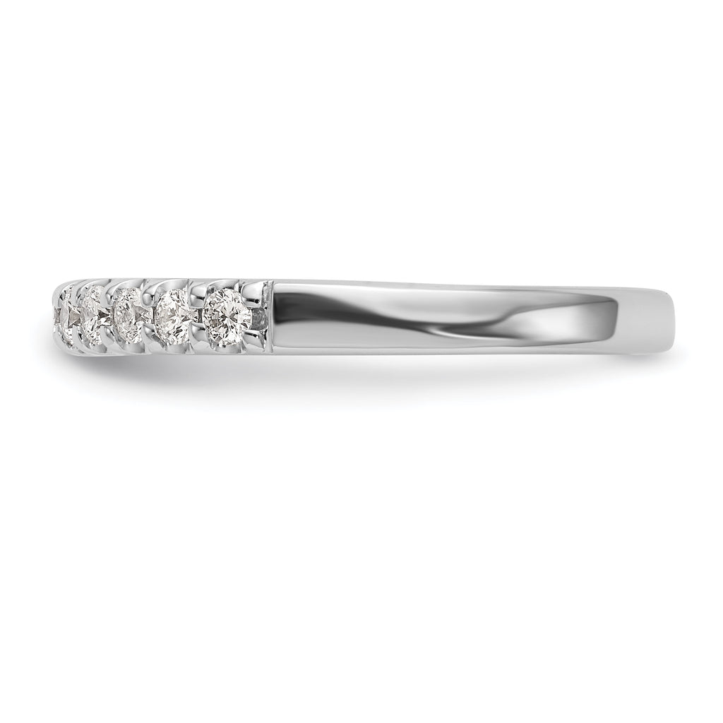 14k White Gold 1/3 carat Lab Grown Diamond VS/SI+ G+ Complete Wedding Band