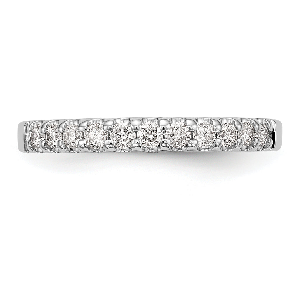 14k White Gold 1/3 carat Lab Grown Diamond VS/SI+ G+ Complete Wedding Band