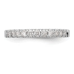 14k White Gold 1/3 carat Lab Grown Diamond VS/SI+ G+ Complete Wedding Band