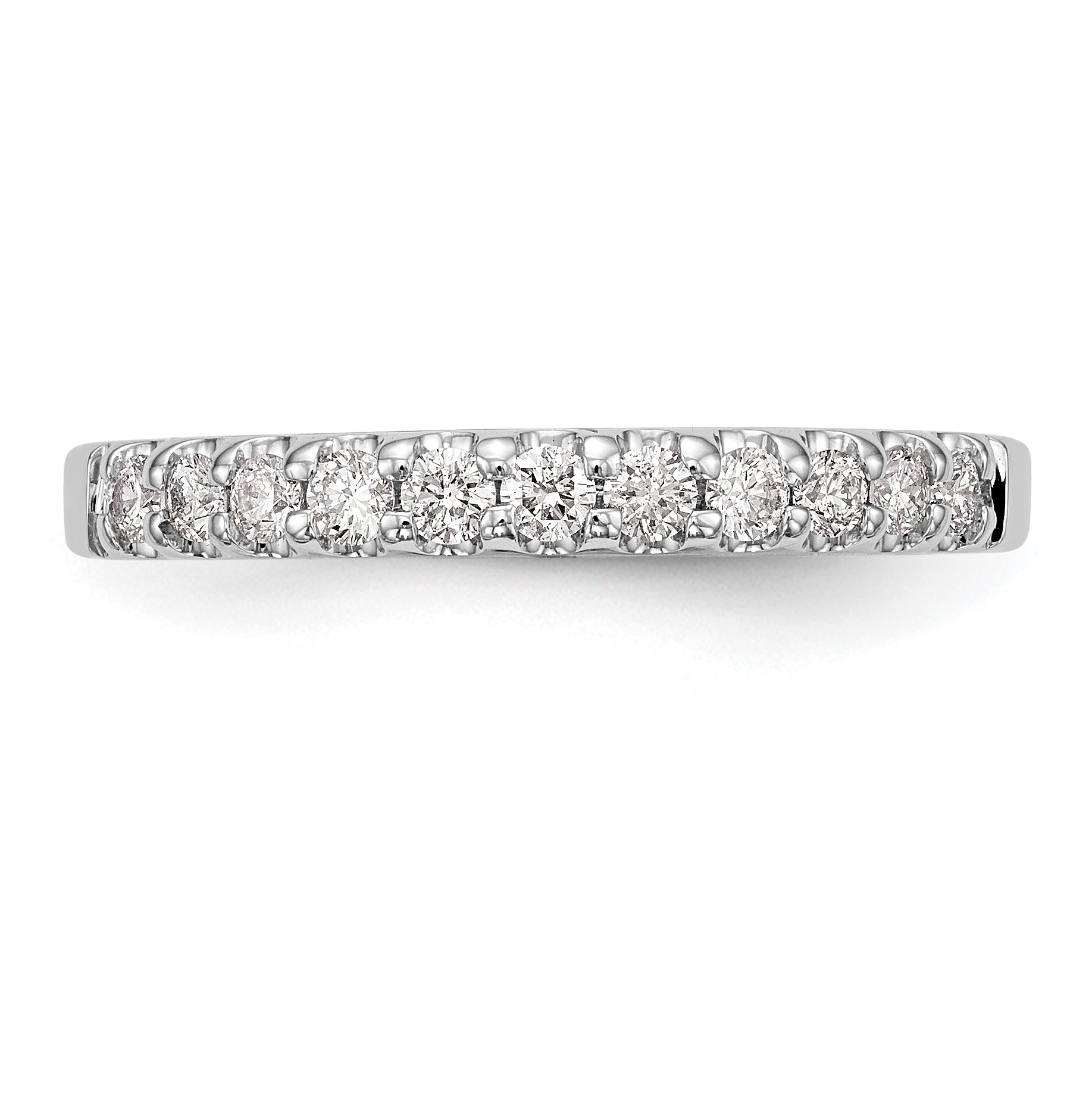 14k White Gold 1/3 carat Lab Grown Diamond VS/SI+ G+ Complete Wedding Band