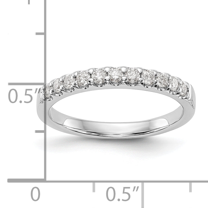 14k White Gold 1/3 carat Lab Grown Diamond VS/SI+ G+ Complete Wedding Band