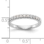 14k White Gold 1/3 carat Lab Grown Diamond VS/SI+ G+ Complete Wedding Band