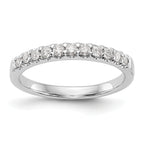 14k White Gold 1/3 carat Lab Grown Diamond VS/SI+ G+ Complete Wedding Band