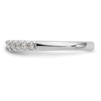 14k White Gold 1/3 carat Lab Grown Diamond VS/SI+ G+ Semi Mount Peg Set Engagement Ring