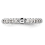 14k White Gold 1/3 carat Lab Grown Diamond VS/SI+ G+ Semi Mount Peg Set Engagement Ring