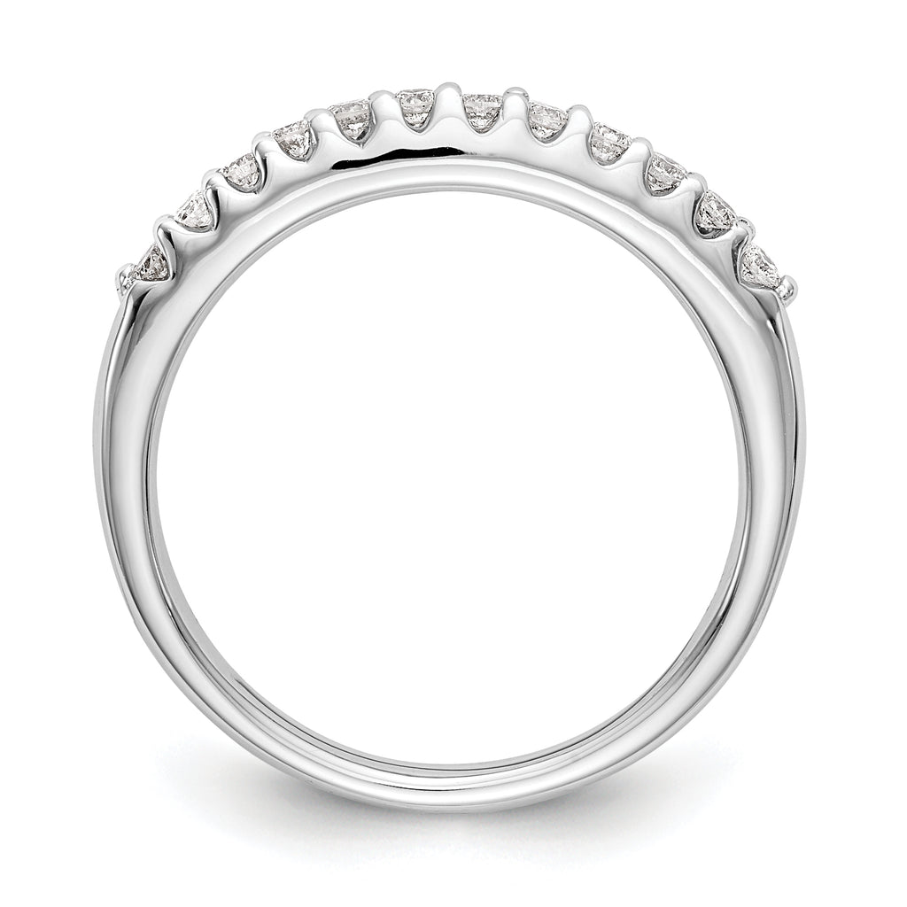 14k White Gold 1/4 carat Lab Grown Diamond VS/SI+ G+ Complete Wedding Band