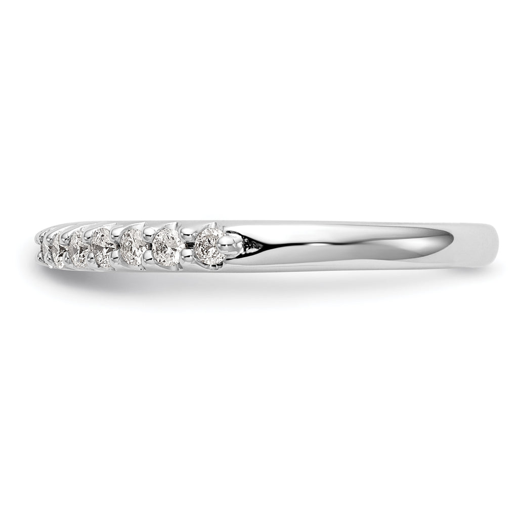 14k White Gold 1/4 carat Diamond Complete Wedding Band