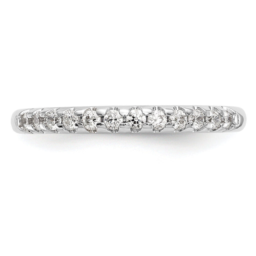 14k White Gold 1/4 carat Lab Grown Diamond VS/SI+ G+ Complete Wedding Band