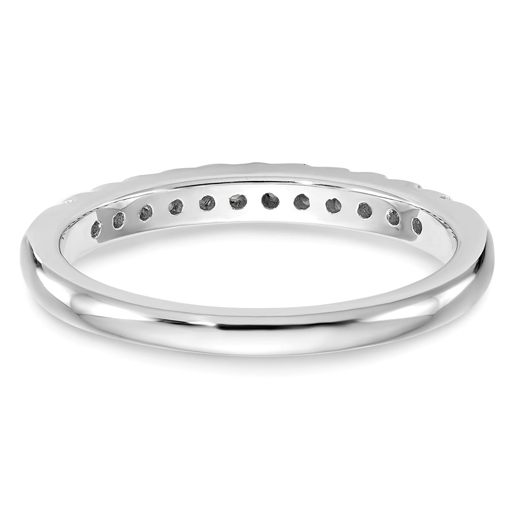 14k White Gold 1/4 carat Lab Grown Diamond VS/SI+ G+ Complete Wedding Band