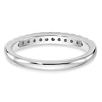 14k White Gold 1/4 carat Diamond Complete Wedding Band