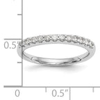 14k White Gold 1/4 carat Lab Grown Diamond VS/SI+ G+ Complete Wedding Band