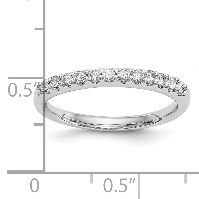 14k White Gold 1/4 carat Diamond Complete Wedding Band