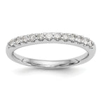 14k White Gold 1/4 carat Lab Grown Diamond VS/SI+ G+ Complete Wedding Band