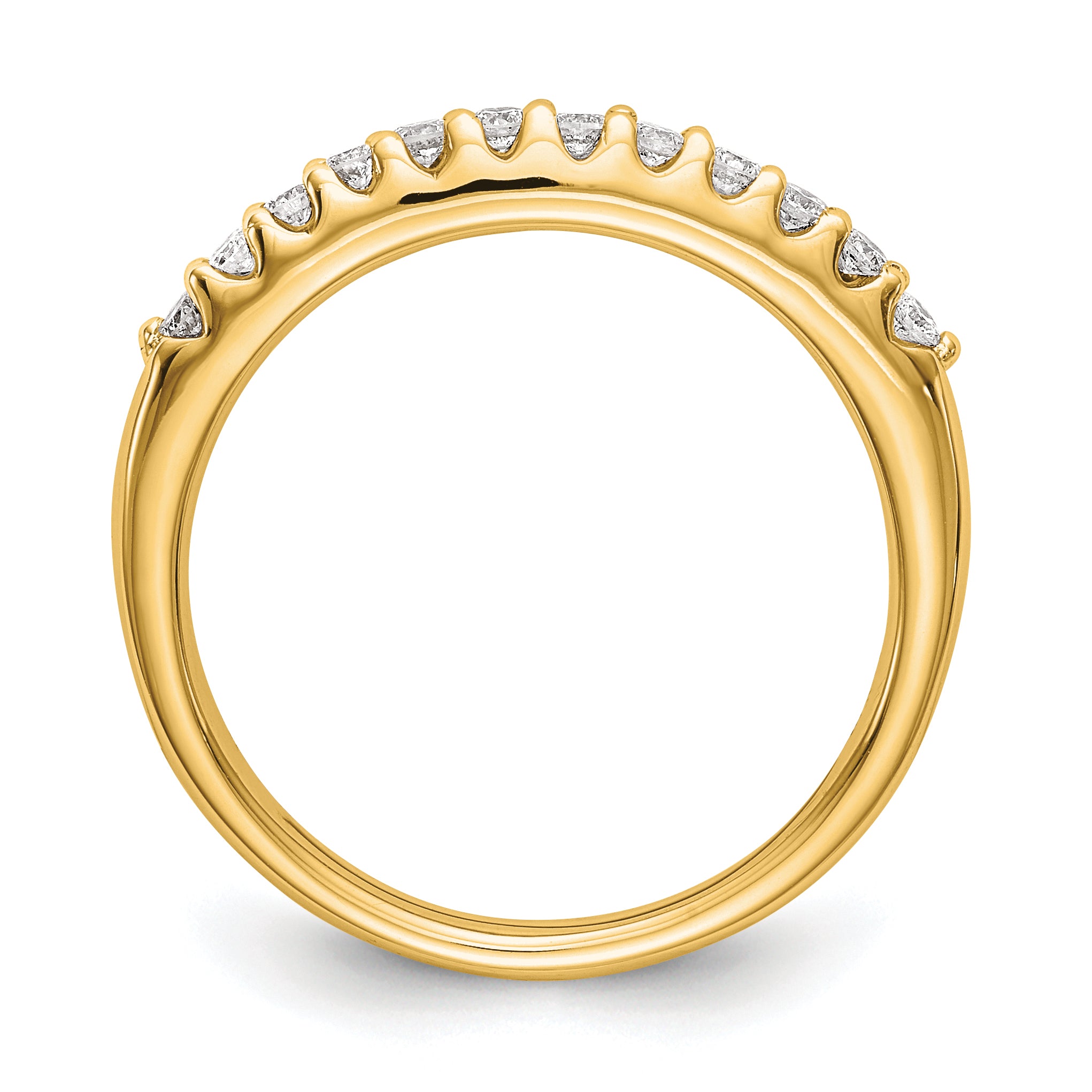 14k 1/4 carat Lab Grown Diamond VS/SI+ G+ Complete Wedding Band