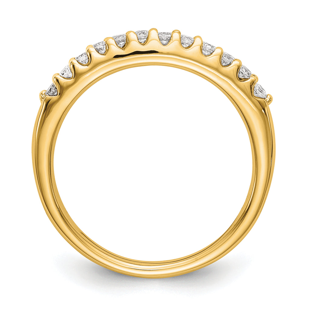 14k 1/4 carat Lab Grown Diamond VS/SI+ G+ Complete Wedding Band