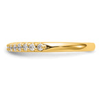 14k 1/4 carat Lab Grown Diamond VS/SI+ G+ Complete Wedding Band