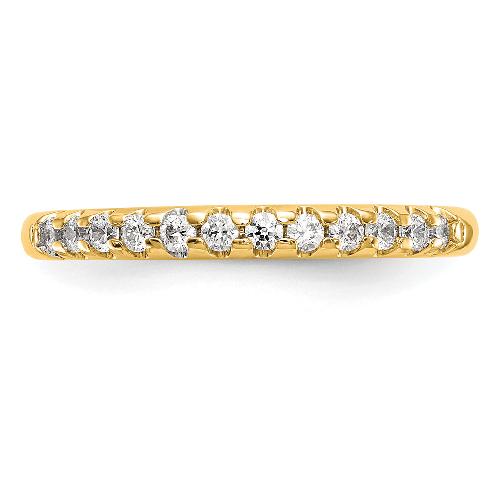 14k 1/4 carat Lab Grown Diamond VS/SI+ G+ Complete Wedding Band