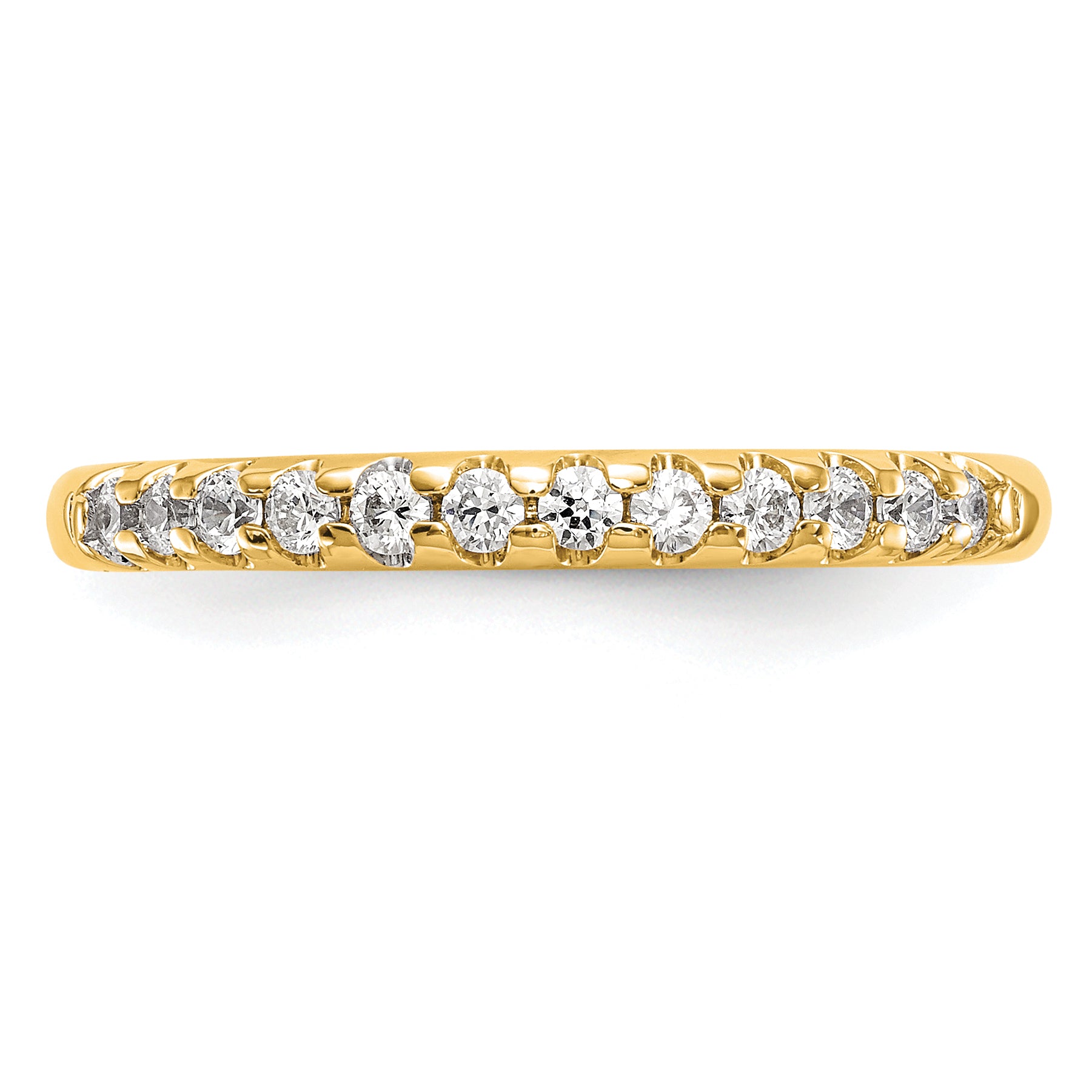 14k 1/4 carat Lab Grown Diamond VS/SI+ G+ Complete Wedding Band