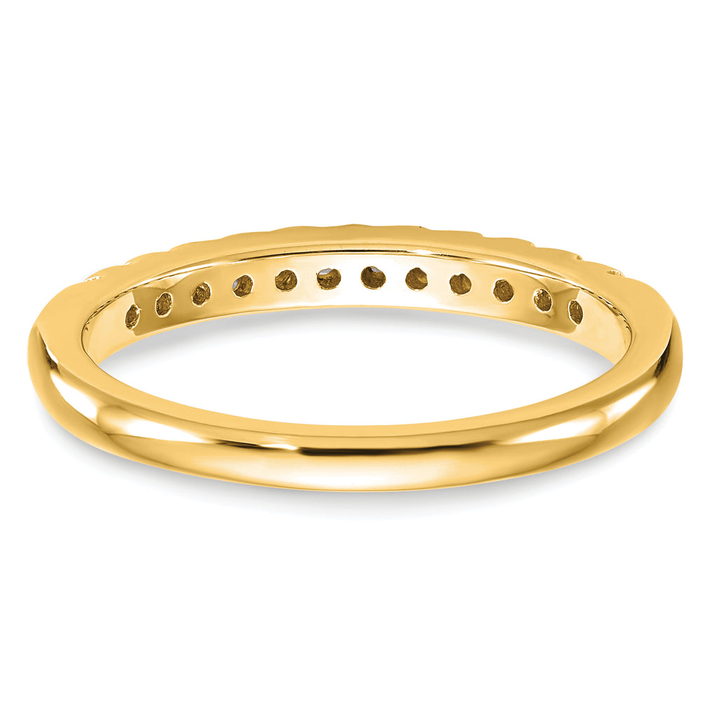 14k 1/4 carat Lab Grown Diamond VS/SI+ G+ Complete Wedding Band