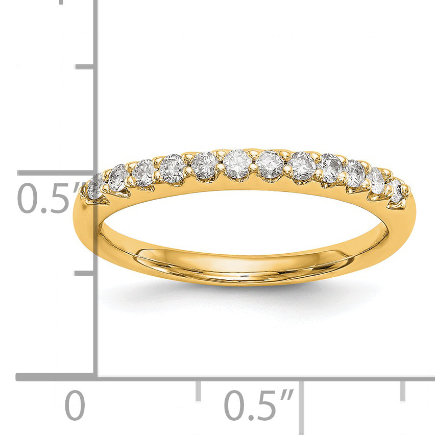 14k 1/4 carat Lab Grown Diamond VS/SI+ G+ Complete Wedding Band