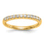 14k 1/4 carat Lab Grown Diamond VS/SI+ G+ Complete Wedding Band