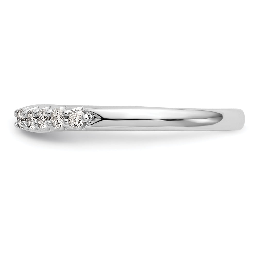 14k White Gold 1/4 carat Lab Grown Diamond VS/SI+ G+ Semi Mount Peg Set Engagement Ring