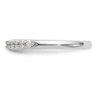 14k White Gold 1/4 carat Lab Grown Diamond VS/SI+ G+ Semi Mount Peg Set Engagement Ring