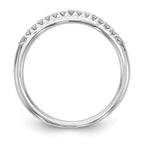 14k White Gold 1/6 carat Diamond Complete Wedding Band