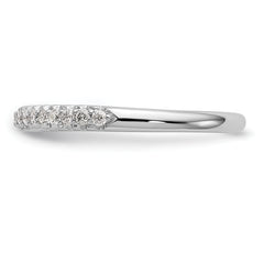 14k White Gold 1/6 carat Diamond Complete Wedding Band
